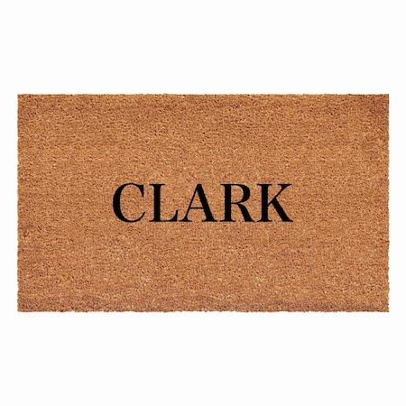 Calloway Mills Personalized Door Mat, Black, Natural, 24 in W x 36 in L 111222436